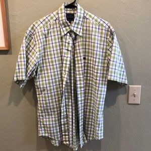 Faconnable Men’s button down shirt plaid
